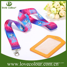 Wholesale Customized Leather ID Badge Card Holder Neck Lanyard Strap Lanyard